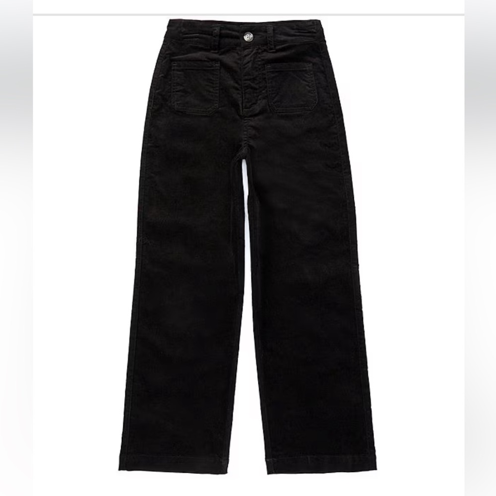 Copper Key Big Girls Black Velvet Wide Leg Pants size 12